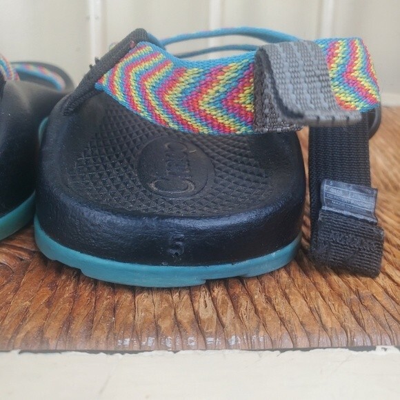 Chaco ZX/1 Strappy Rainbow Fiesta Sandals Outdoor Water Hiking Youth 5 - Picture 9 of 10